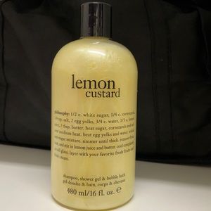 NEW Philosophy Lemon Custard shampoo, shower gel & bubble bath 16 oz